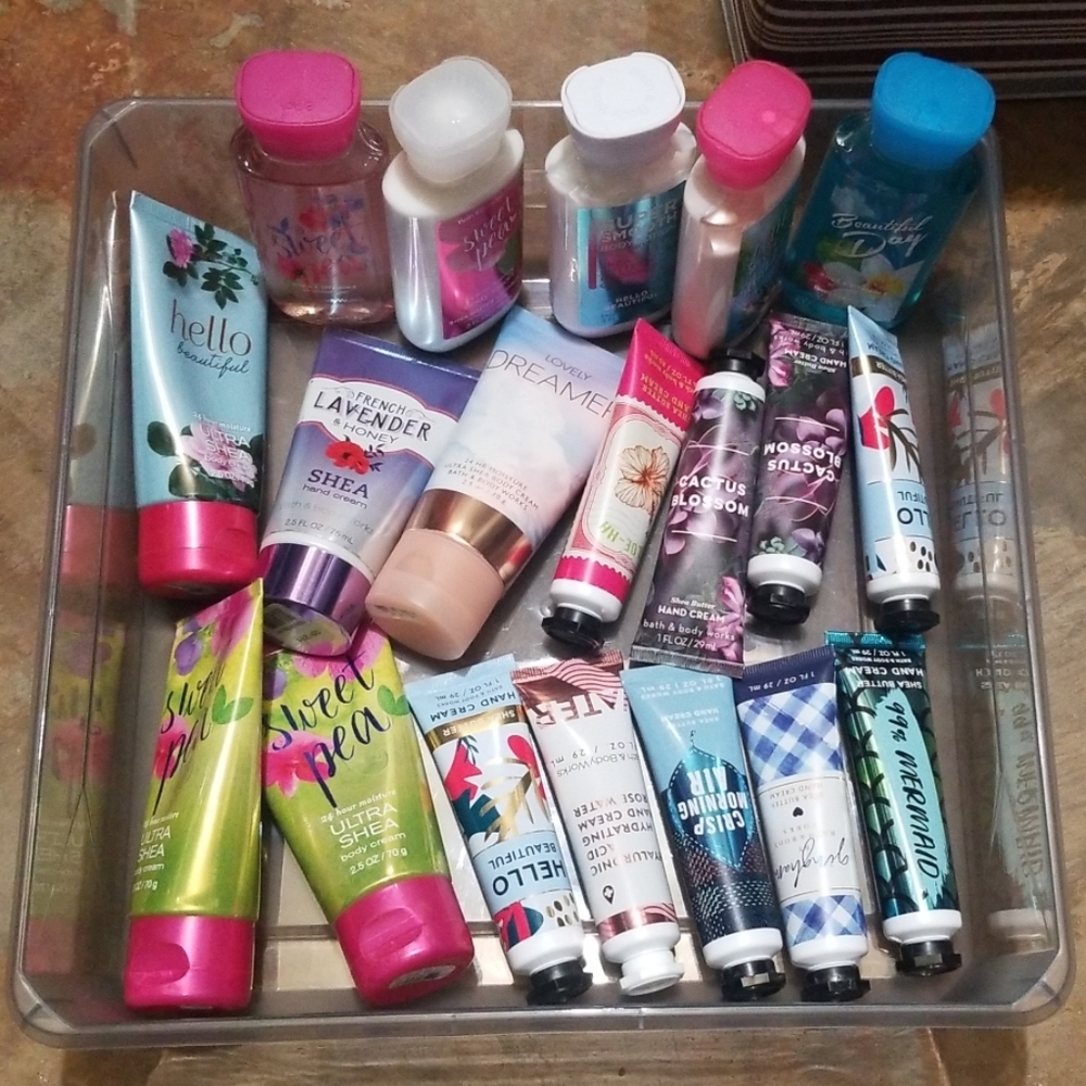 Assortment of lotions